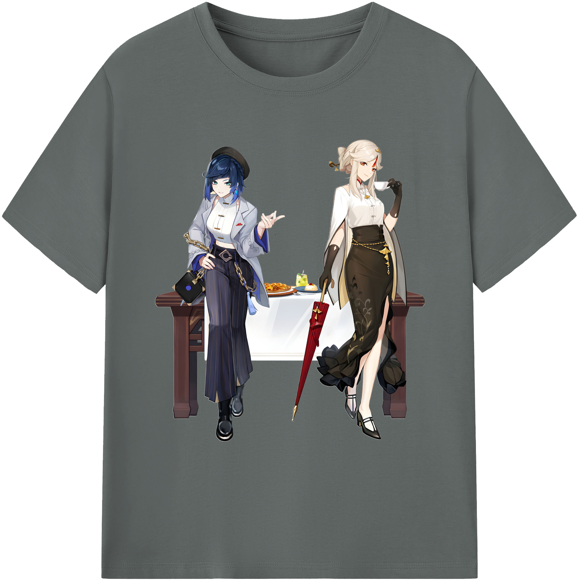 げんし神 夜兰 やらん genshin Yaran 綿100％ メンズ半袖Tシャツ｜肌触りやわらか＆通気性